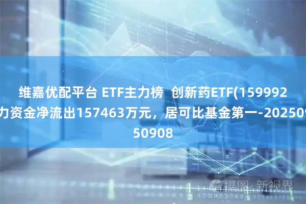 维嘉优配平台 ETF主力榜  创新药ETF(159992)主力资金净流出157463万元，居可比基金第一-20250908
